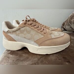 Coach Beige and Cream Women's Sneakers